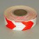 Reflective tape, self -adhesive, white with dotted line, 5 cm x 45 m