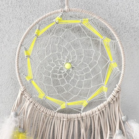 Dreams "Web. Gray-yellow" d = 17 cm 70x17 cm-1
