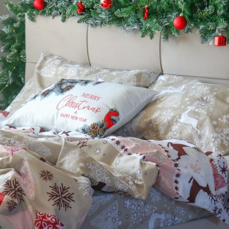 Bedding Ethel Duet "New Year's patchwork" 143x215sm-2pcs, 220x240cm, 50x70cm-2pcs-3