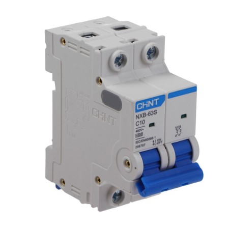 Automatic circuit breaker Chint NXB-63S, 2P, 10 A, 4.5 ka