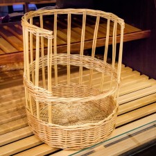 Trading basket for baguettes, 30x30x40 cm, willow