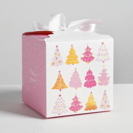 Folding box "Miracles", 12 x 12 x 12 cm, New Year-1