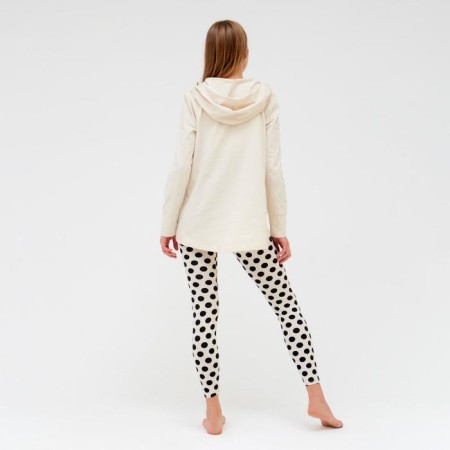 Female set (hoodies, leggings) minku beige color, river 44-3