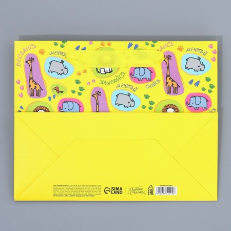 Gift package laminated with quiet, packaging, “Smile”, MS 23 x 18 x 10 cm-6