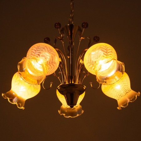 Glori chandelier 5x40W E27 Gold Model: 2600545-3