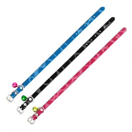 Collar "chamomile" 30 x 1 cm, artificial leather, mix of colors-6