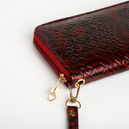 Women's wallet with lightning, red color-2
