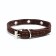 Collar leather single-layer, dimensionless 30 x 1 cm, Osh 19-27 cm, brown