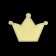 Application "Crown", 3.7 × 3.7 cm, 10 pcs, the color of the gold