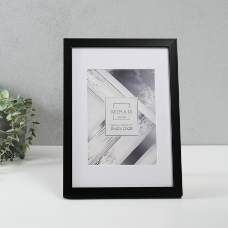 Photo frame Plastic "Miram" 21x30 cm with Paspartt (15x21 cm) P641877-8 (12)