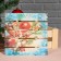 Gift box of rack "Christmas tree branch", 20x20x9 cm, with a lid, print