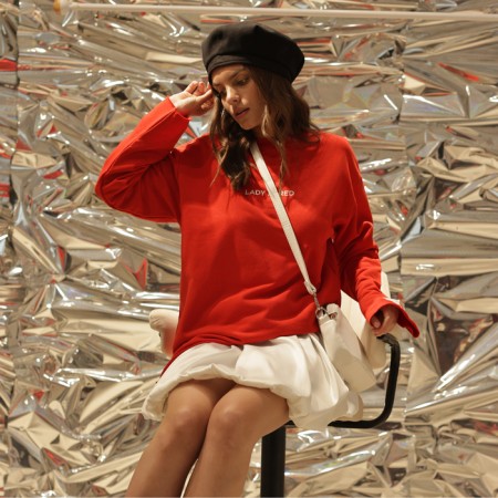 Women's sweatshirt MIST COZY STYLE, red, size 52-4