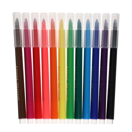 Flomasters 12 colors "Kalyaka-Malyak", three-learning, light-interference FTGKM12-1