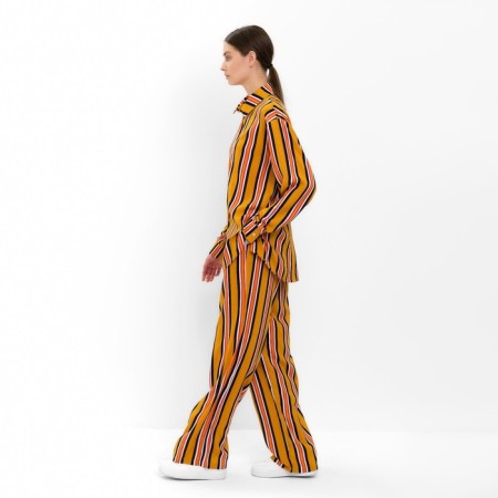 Female set (shirt, trousers) minku: enjoy yellow color, river 50-1