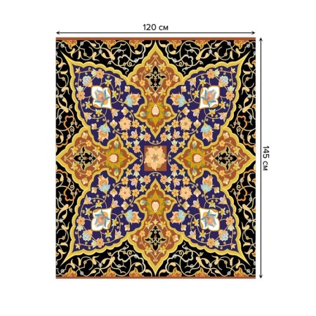 The tablecloth "Lepestorous extravaganza", rectangular, Saten, size 120x145 cm-1