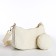 Bag Women's Baget with a zipper, milk color