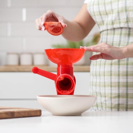 Juicer for tomatoes of the Dolyan, 27 cm, red color-6