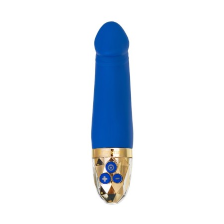 Vibrator Mystim Real Deal Neal, 16.5 cm, silicone, blue color-1