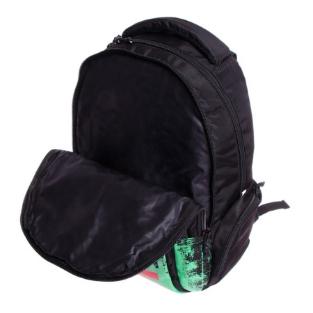 Youth backpack, 42 ​​x 32 x 22 cm, Grizzly 333, ergonomic back, laptop compartment, red/green RU-333-1_1-8