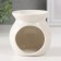 Aroma lamp ceramics "Pot flower" white 7.2x7.2x7.8 cm