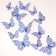 Set for decorating "Butterflies", 12 pieces, blue color
