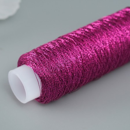 Lurex thread for creativity 200 ± 5 m, raspberry-2