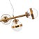 Sugno 6xe27 40W Supply chandelier, size 105x39.5x38-150 cm, bronze color
