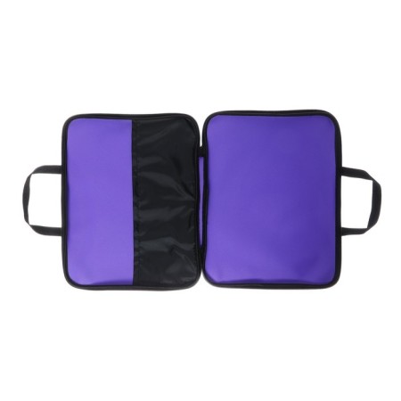 Folder with handles Textile A4, 360 x 270 x 20 mm, "Office" 1Sh421, inner pocket, purple-9
