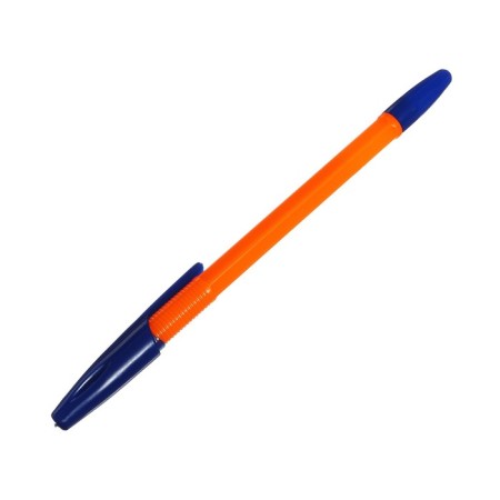 Ballic handle Office Style 820, Node 1.0 mm, blue ink, Orange neon case-1