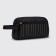 Lightning cosmetic bag, external pocket, black color