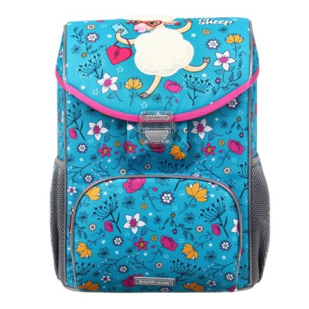 School satchel on the castle, 37 x 25 x 14 cm, Erich Krause Ergoline 15l, Flower Sheep 56763-2