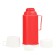 Thermos with a glass flask "Classic" with 1 mug and 1 cup, 1 l, 13 x 29 cm, red