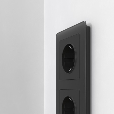 Frame W0032708, 3 Acrylic sockets, black-3