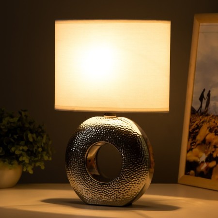 Palermo table lamp E14 40W silver 20x10x29.5 cm Risalux-1