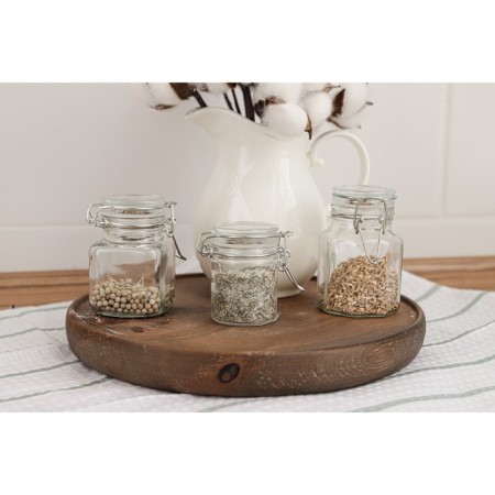 Glass jar for spices with a boiler lock of the square "Square", 110 ml, 5.5 × 8 cm-7
