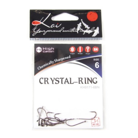 The hook KOI Crystal Ring, size 6 int, color BN, 10 pcs.-3