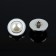 A set of buttons on the leg, d = 21.5 mm, 5 pcs, pearl/silver color