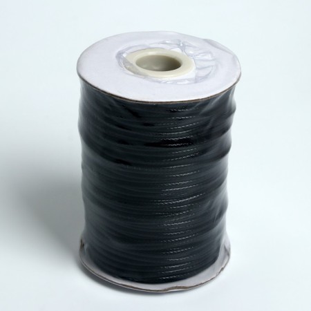Waxed cord d = 2 mm, l = 50 m, black color
