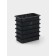 Baking forms perforated shares "rectangle", set 6 pcs, plastic, 10 × 5.5 × 2 cm, black