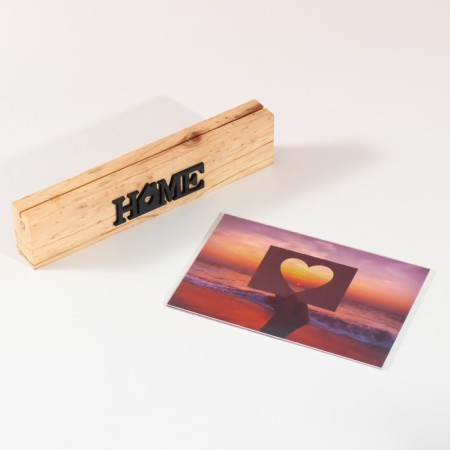 Photo frame wood, acrylic 10x15 cm "House" 2.5x20.3x14 cm-3