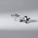 Earrings "Beautiful" 2x1x1 cm