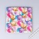 Disposable plate of square paper "Happy Birthday" Balls