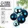 Christmas balls New Year, for the New Year, D = 6 cm, 5 pcs., Blue and blue color