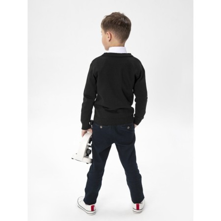 Knitted cardigan for a boy Pure Love, height 140 cm, black color-2