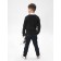 Knitted cardigan for a boy Pure Love, height 140 cm, black color