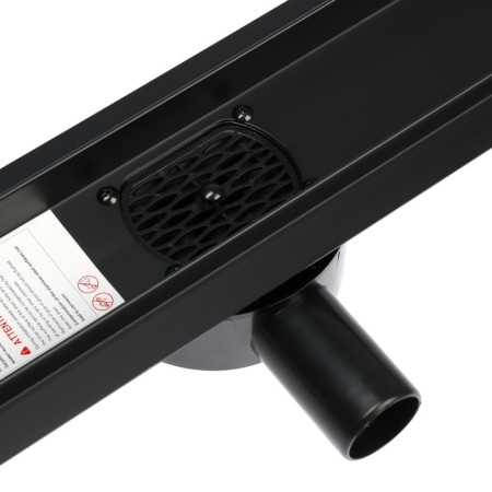 TIM BAD558002BK, 70 x 800 mm, tiles, siphon with a rotation angle of 360 °, black-ware-2
