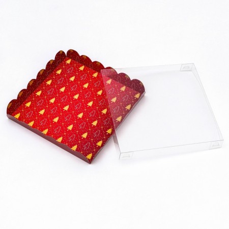 Box for cookies "Happy holiday", 21 x 21 x 3 cm-6