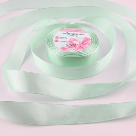 Satin ribbon, 25 mm × 23 ± 1 m, pale mild # 181