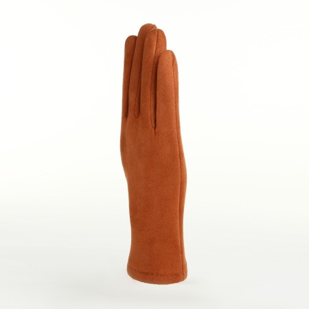 Gloves are female, dimensionless, without insulation, brown color-1