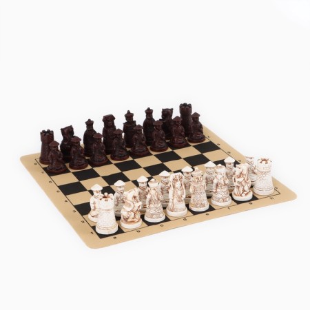 Chess desktop souvenir "Qing dynasties" 28 x 28 cm, king H-5.5 cm, pawn H-4.5 cm